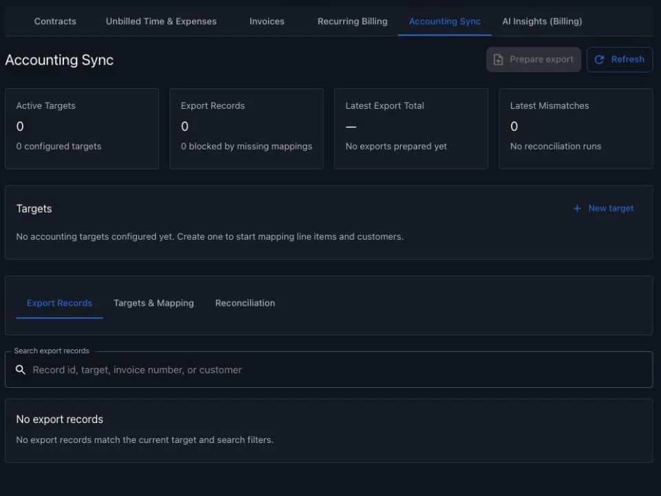 Stravere Accounting Sync, where invoices export to the accounting system
